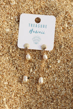 Load image into Gallery viewer, Ocean Charmed Duet Earrings- Scallop Shell