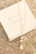 Load image into Gallery viewer, Dainty Shell + Pearl Necklace
