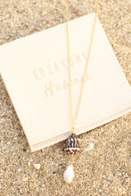 Load image into Gallery viewer, Dainty Shell + Pearl Necklace
