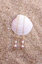 Load image into Gallery viewer, Double Pearl Threader Earrings
